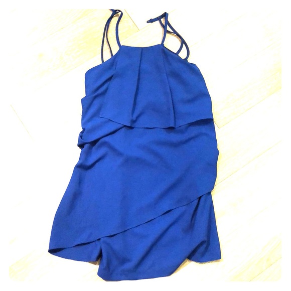 Blue Midi Layer Dress - Picture 2 of 5